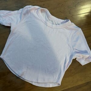 Ultra-Soft Nulu Crewneck Cropped T-Shirt